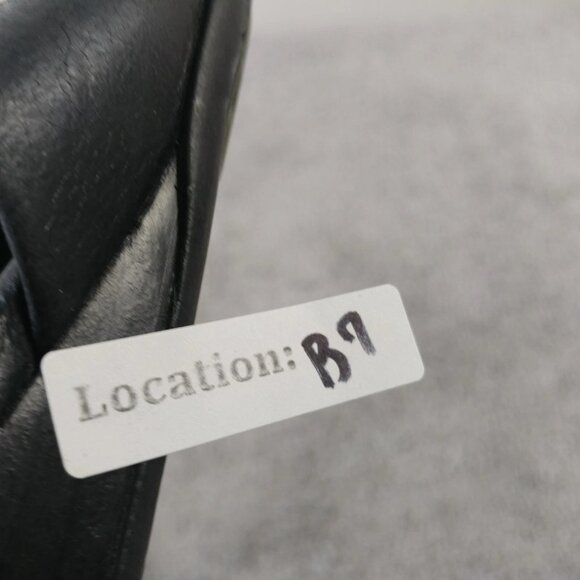 Born Sandals Womens Size 9 Shoes Slip On Black Soft Leather Wedge Open Toe - Picture 8 of 8